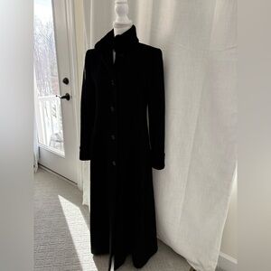 Elegant Black Women's Long Coat